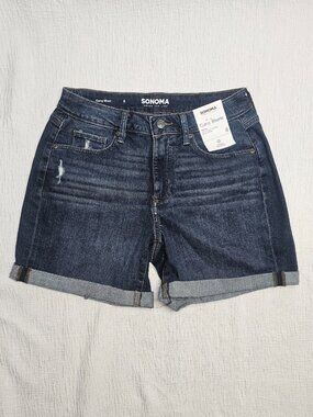 Sonoma Goods For Life Women's Curvy High Rise Shorts Size 6